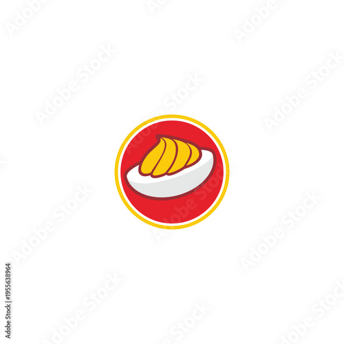 Deviled eggs on a plate a delicious and tasty snack.