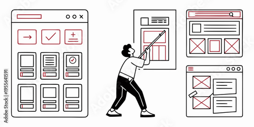 Web and development web development website browser screens designer