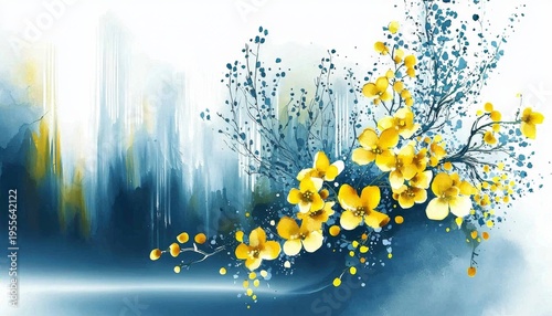 A vibrant watercolor illustration celebrating Vishu.