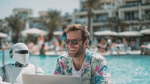 AI Agent Supporting Remote Work at Tropical Destination