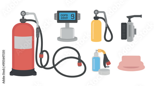 Collection of car maintenance and detailing tools and equipment
