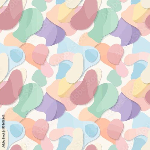 seamless pattern with pink flowers