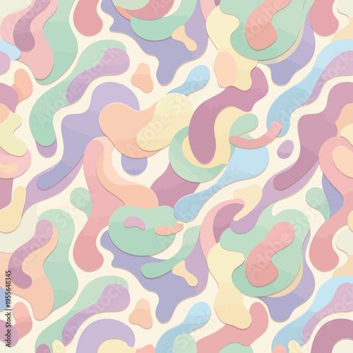 abstract seamless pattern with flowers
