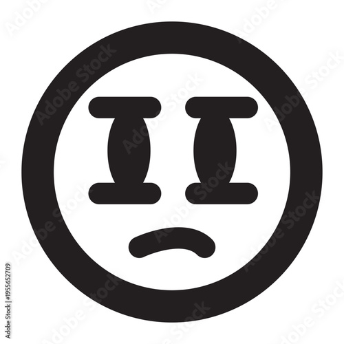 icon emoticon irritated