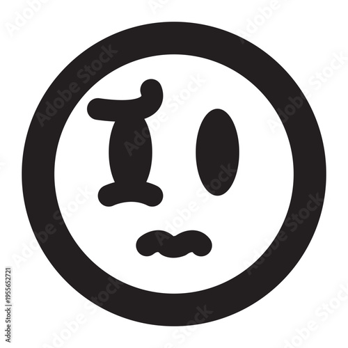 icon emoticon nervous