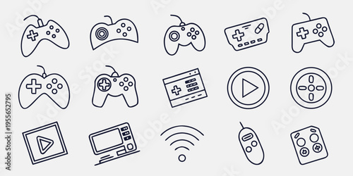 Black game and controllers on gray background games gaming gamepads joysticks