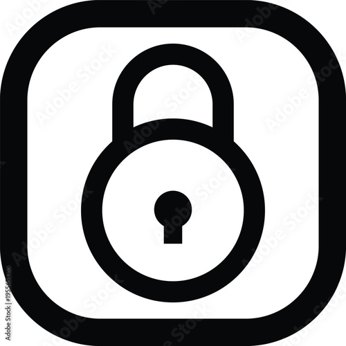 Security Padlock and Privacy Protection Safety Icon
