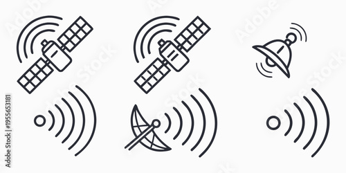 Satellite Communication signal waves technology