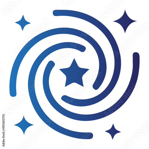 A swirling blue spiral with a star at its center triggers Brain and Emotional Reaction
