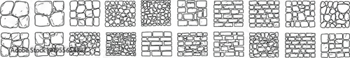  Stone and brick wall pattern tiles vector, Collection of Various Stone Wall Textures and Patterns for Design Inspiration