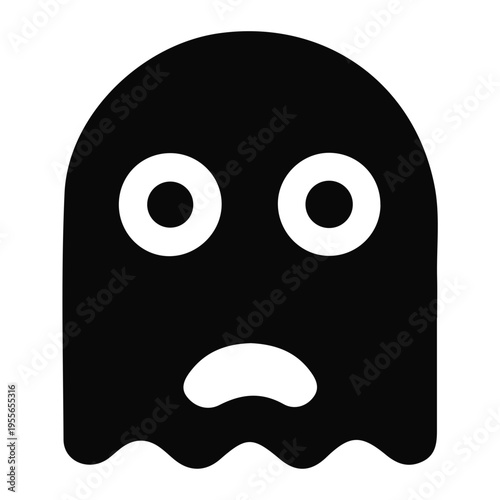 A shocked ghost shows Brain and Emotional Reaction with wide eyes and a frowning mouth.