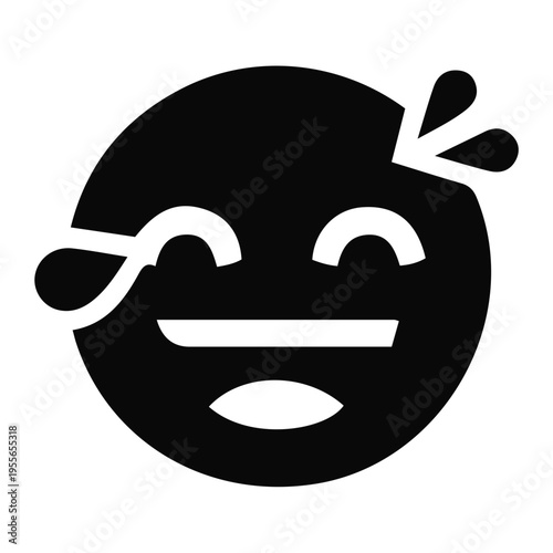 A cartoon face with Brain and Emotional Reaction expressions on its sweaty emoticon