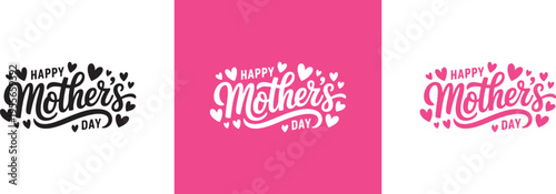 Happy Mother's Day typography.