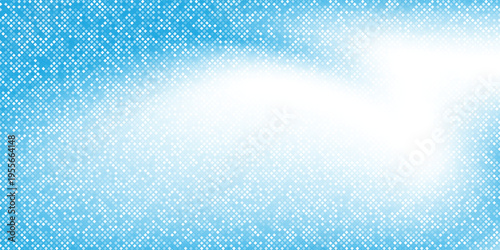 Blue sky abstract background with square halftone pattern for presentation backdrop clean minimal design