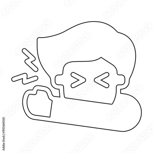 Sudden Chest Pain Icon