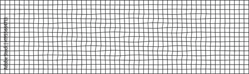 Minimalist wavy grid pattern creating an abstract texture, ideal for backgrounds or contemporary designs.