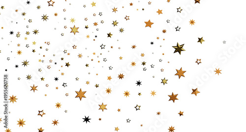 Abstract gold star confetti...