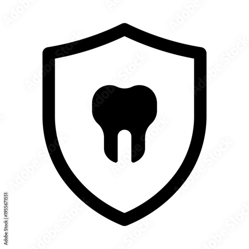Tooth Shield Icon Icon