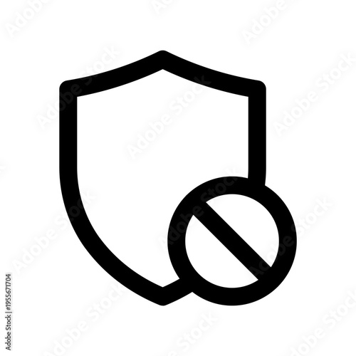 Block Shield Icon Icon