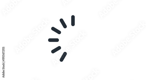 Black Lines Radiating from Center Point.