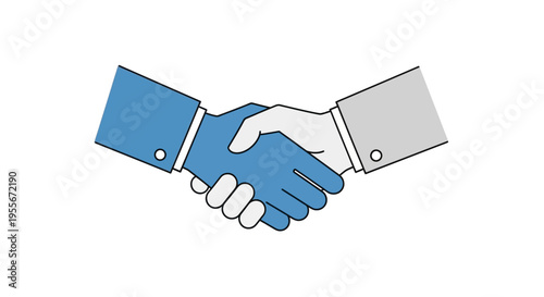 Two hands shaking in a deal.