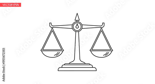 Black and white line drawing scales.