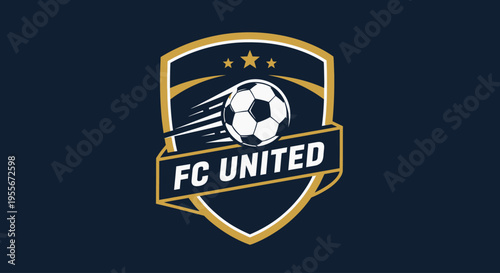 FC United Soccer Football Club Logo.