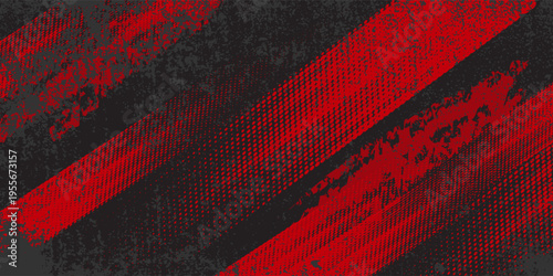 Red And Black Grunge Diagonal Striped Texture Background With Gritty Abstract Pattern