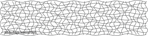Abstract black and white distorted grid pattern, perfect for contemporary and digital design backgrounds.