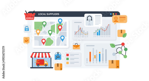 Local Suppliers Management Dashboard: Optimizing E-commerce Logistics, Supply Chain & Hyperlocal Delivery