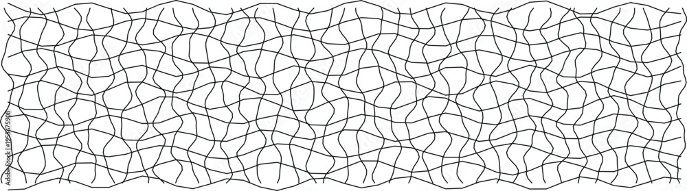 Obraz premium An abstract image showcasing a distorted grid pattern with wavy lines, ideal for modern design projects.