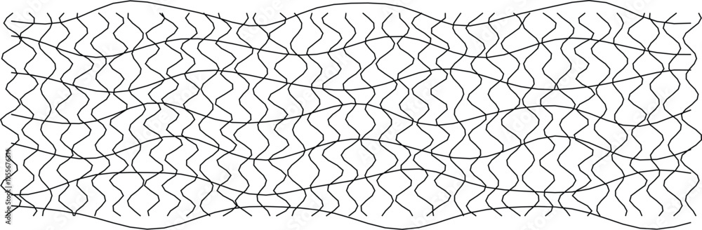 Obraz premium An abstract wavy grid pattern, ideal for modern design projects and creative backgrounds.