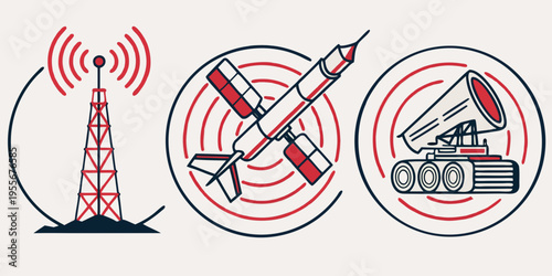 Communication technology icons