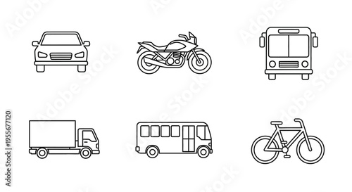 Vehicles on Road Transportation Modes.