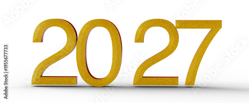 Bold 2027 design in gold. P...
