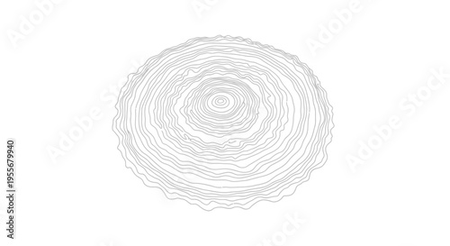 Abstract Circular Topography Map Contour Lines