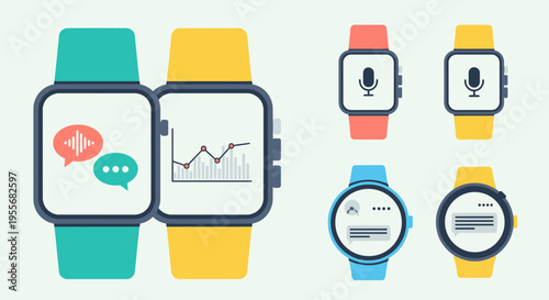 Collection of AI and machine learning technology concepts on computer screens.