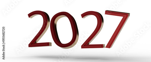 Elegant 2027 year illustrat...
