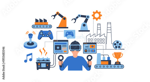 VR Metaverse Ecosystem: Integrating Smart Manufacturing, Gaming, and Digital Experiences with Industry 4.0 Connectivity