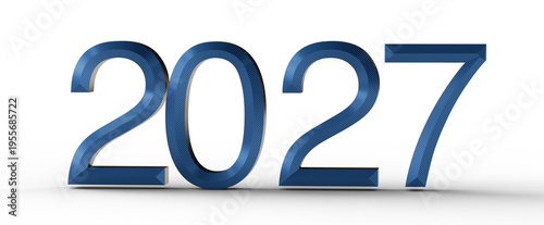 Bold blue 2027 illustration...