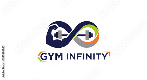 Gym Infinity Fitness Logo Design.