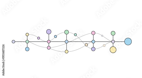 Colorful molecular structure model.