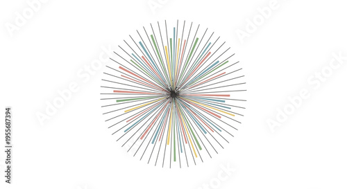 Colorful Spinning Top Graphic Design.