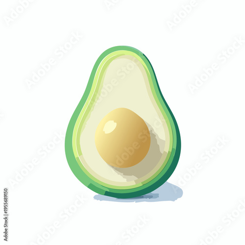Minimalistische Avocado
