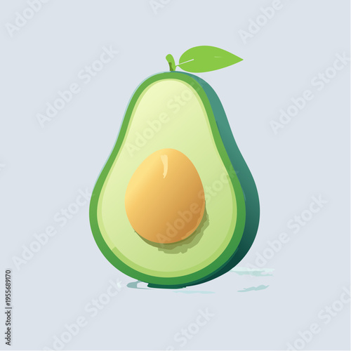 Minimalistische Avocado
