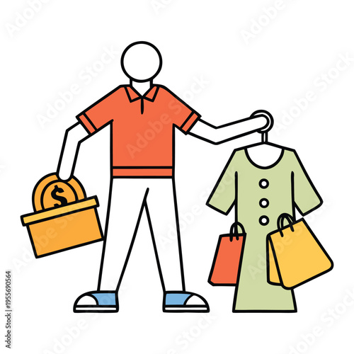 Impulse-driven shopping sprees lead to closets overflowing with barely worn clothes, draining savings and chasing trends—where style turns into stress and spending spirals out of control.
