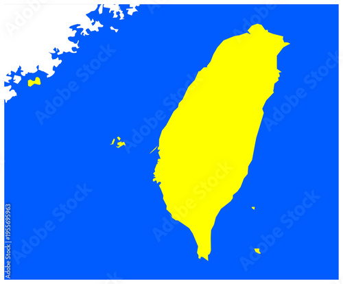 Map of Taiwan Outline Vector map of reuse adobe Illustrator
