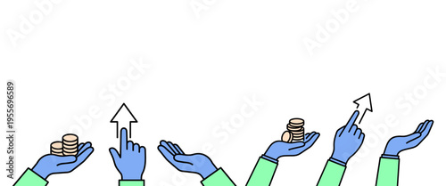 Collaborative effort leading to financial growth and upward trends