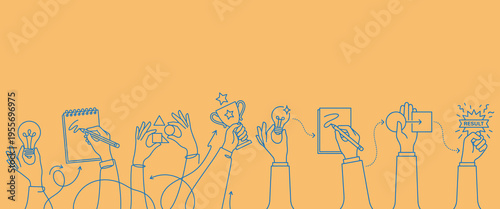 The journey from idea to successful result through teamwork and innovation