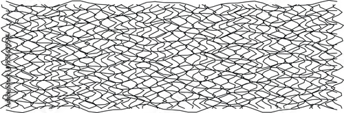 A complex grid with distorted lines creating an abstract pattern, ideal for creative design uses.